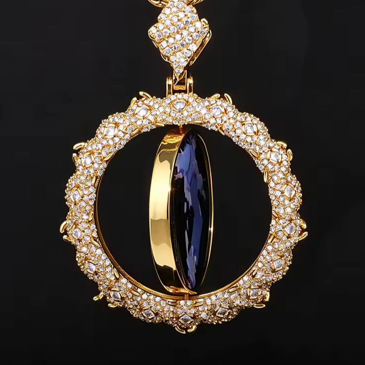Colgante Dorado Golden Eclipse